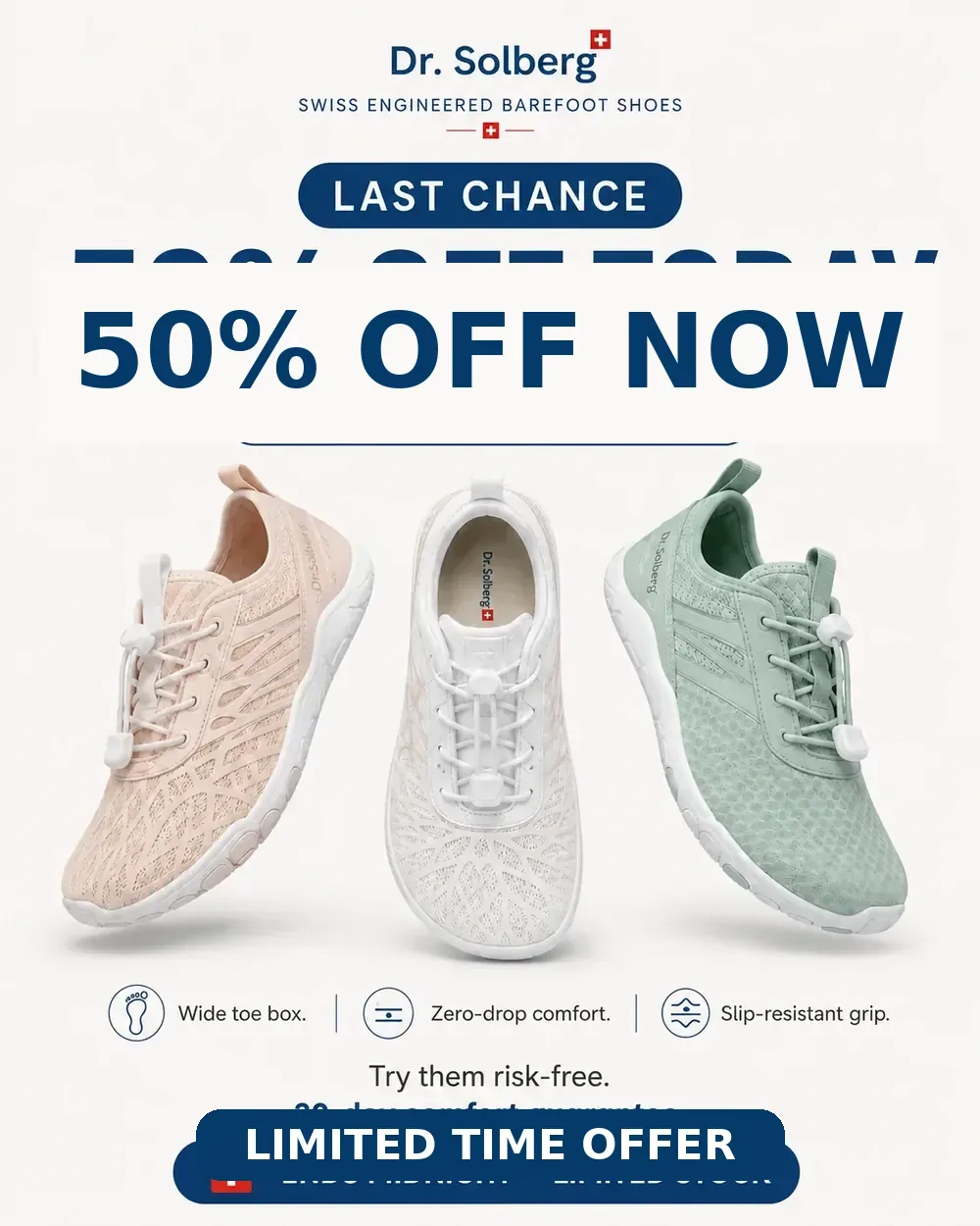 Dr. Solberg 50 percent off now