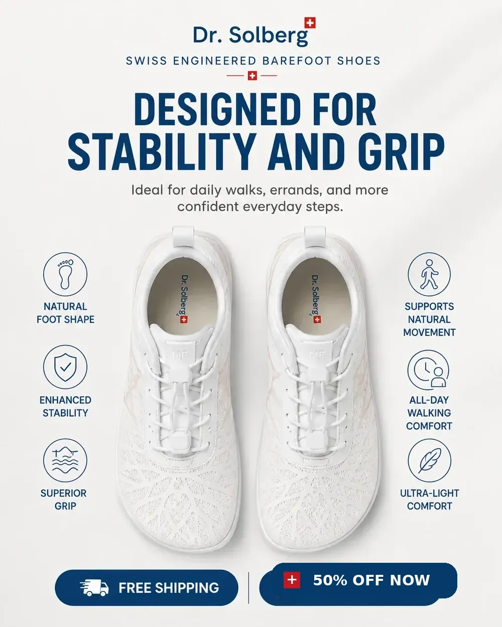 Designed for stability and grip Dr. Solberg shoes